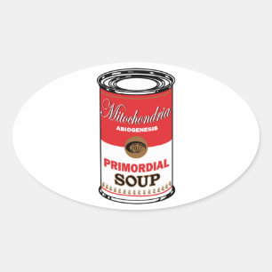 Pegatina Ovalada Sopa Primordial