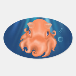 Pegatina Ovalada Soy Squishy