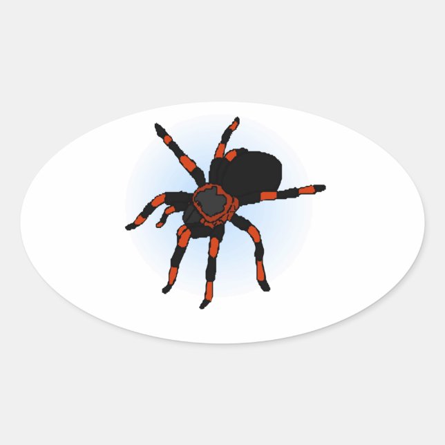 Pegatina Ovalada Spider (Anverso)