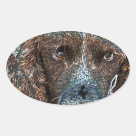 Pegatina Ovalada Springer inglesa