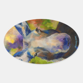 Pegatina Ovalada Sr. Moosey Moose