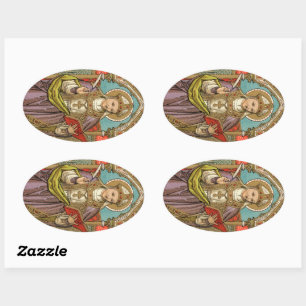 Pegatina Ovalada St. Alphonsus Liguori (VVP 005)