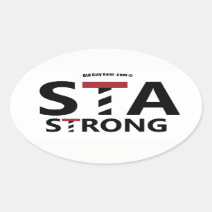 Pegatina Ovalada St. Augustine, Florida - STA STRONG