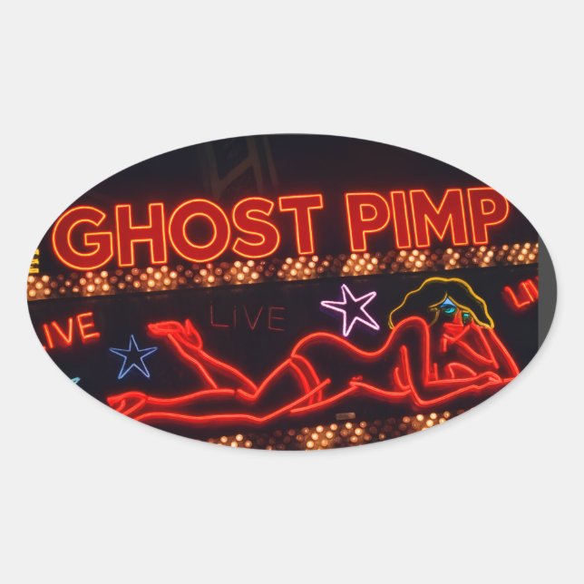 Pegatina Ovalada Sticker (Anverso)