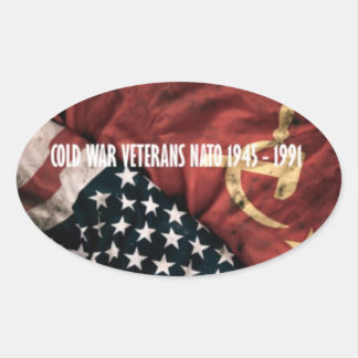 Pegatina Ovalada Stickers Cold War Veterans