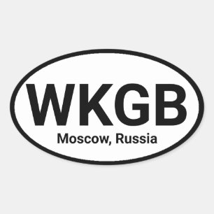 Pegatina Ovalada Su estación de radio favorita