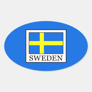 Pegatina Ovalada Suecia