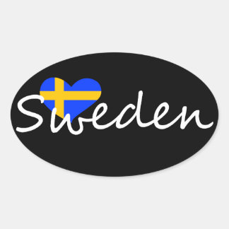 Pegatina Ovalada Suecia