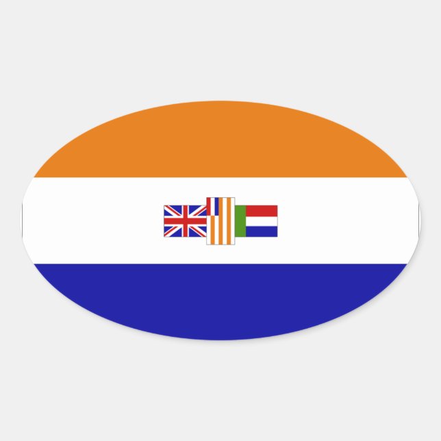 Pegatina Ovalada Suid-Afrika (Anverso)