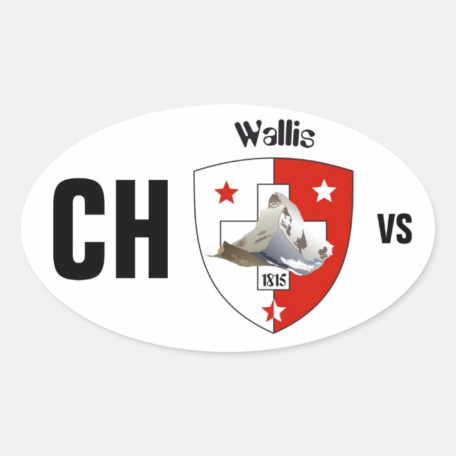 Pegatina Ovalada Suiza Suisse Svizzera Svizra Switzerland pegamento (Anverso)