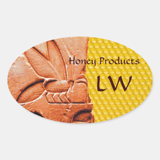 PEGATINA OVALADA SUMINISTROS ANTIGÜEDADES EGIPCIAS DE AZOTE DE AZOT (Anverso)