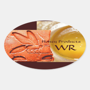 PEGATINA OVALADA SUMINISTROS ANTIGÜEDADES EGIPCIAS DE AZOTE DE AZOT