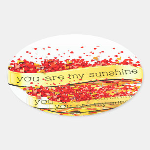 PEGATINA OVALADA SUNSHINE KISSES