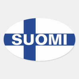 Pegatina Ovalada Suomi (Finlandia)