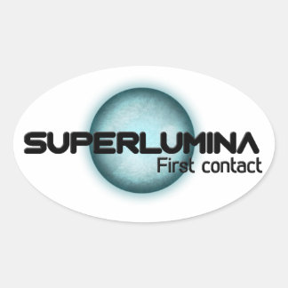 Pegatina Ovalada Superlumina Sticker