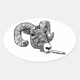 Pegatina Ovalada Surly Bighorn