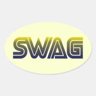 Pegatina Ovalada Swag