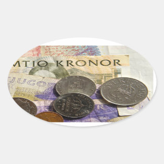 Pegatina Ovalada Swedish kroner
