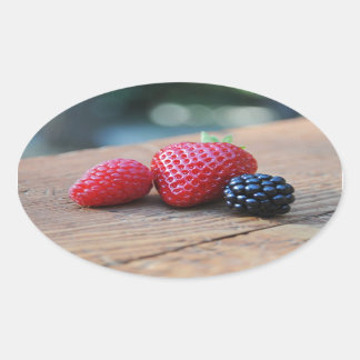 Pegatina Ovalada Sweet Berries