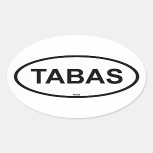 PEGATINA OVALADA TABAS