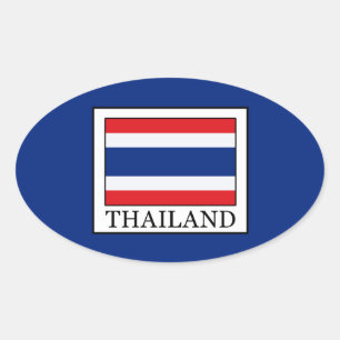 Pegatina Ovalada Tailandia