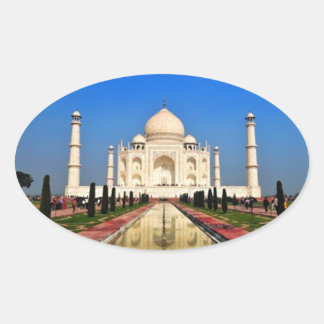 Pegatina Ovalada Taj Mahal