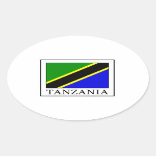 Pegatina Ovalada Tanzania