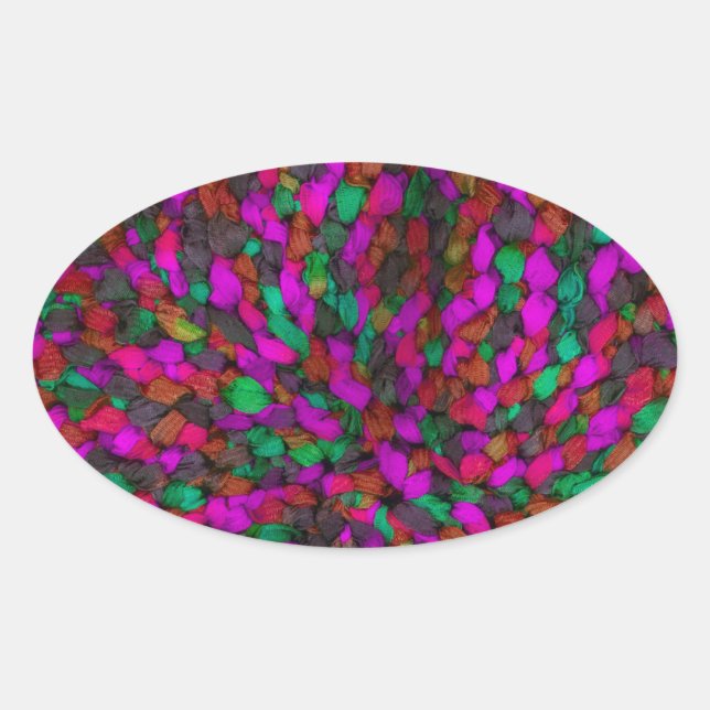 Pegatina Ovalada Tejido (Anverso)