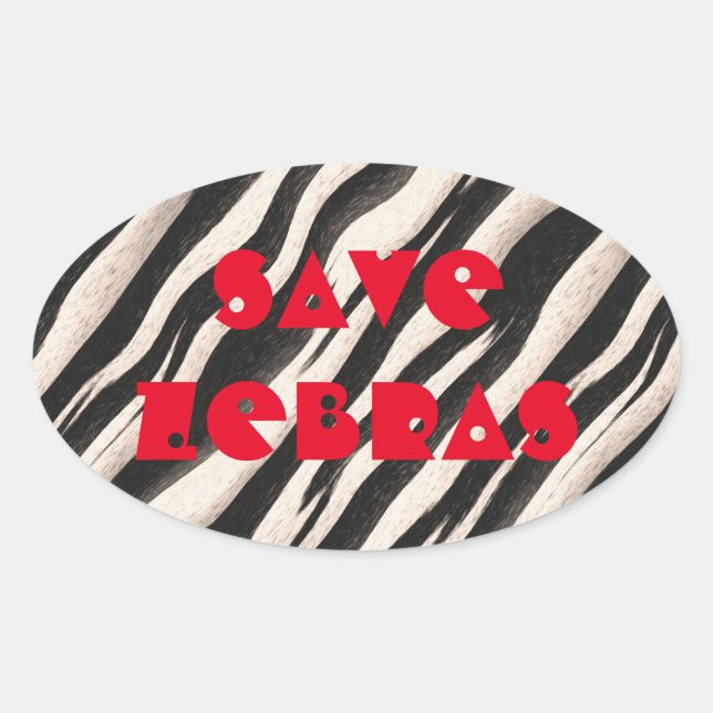 Pegatina Ovalada Tejidos cebra textura sin fisuras + tus ideas (Anverso)