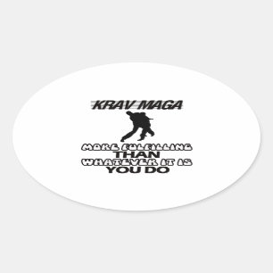 Pegatina Ovalada Tender los DISEÑOS de Krav Maga