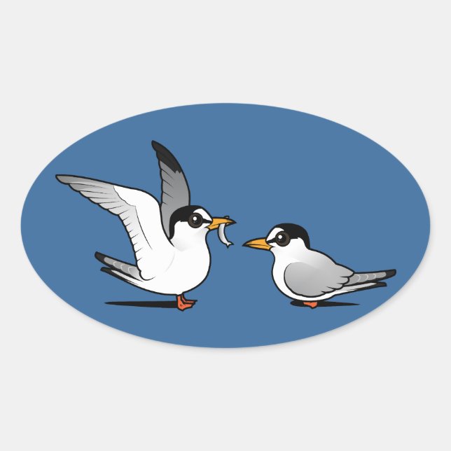 Pegatina Ovalada Tern Love (Anverso)