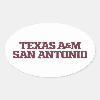 Pegatina Ovalada Texas A&M San Antonio