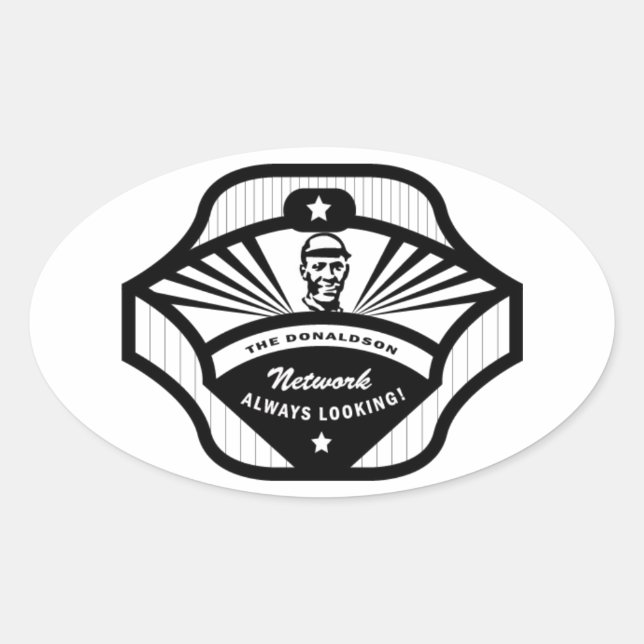 Pegatina Ovalada The Donaldson Network Oval Sticker (Anverso)
