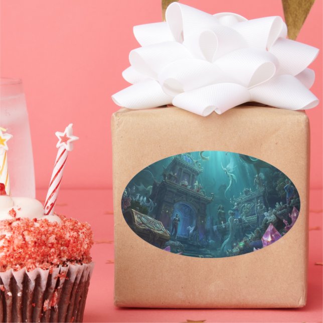 Pegatina Ovalada The Palace of Tides and Treasures (Fiesta)