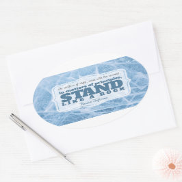 Pegatina Ovalada Thomas Jefferson cita Inspiradora "Principio"