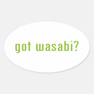 Pegatina Ovalada ¿tiene wasabi?
