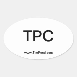 Pegatina Ovalada Tim Pond Wilderness Camps Bumper Sticker