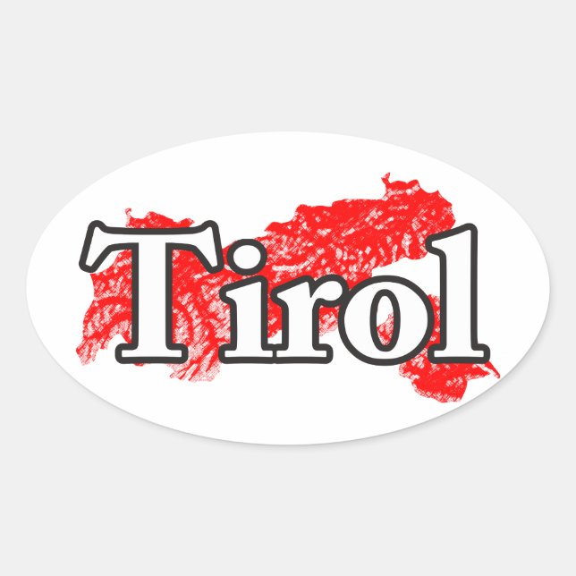 Pegatina Ovalada Tirol (Anverso)