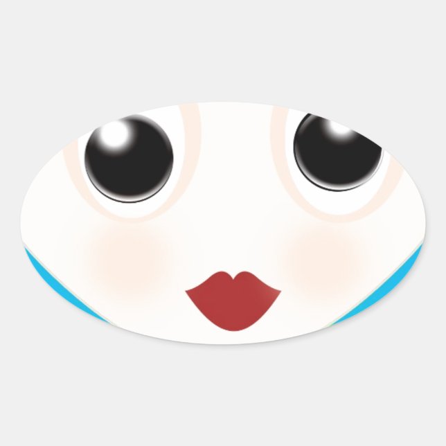 Pegatina Ovalada Tom (Anverso)