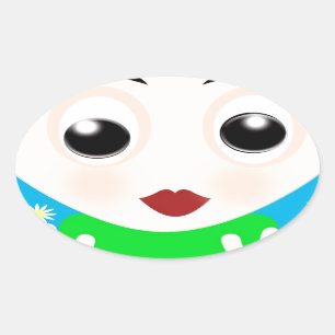 Pegatina Ovalada Tom