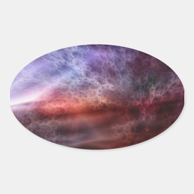 Pegatina Ovalada Tormentas de Pegatinas de la vida (Anverso)