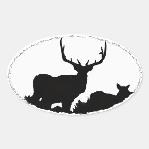 Pegatina Ovalada Toro trofeo