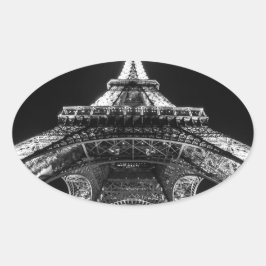 Pegatina Ovalada Torre Eiffel París Francia