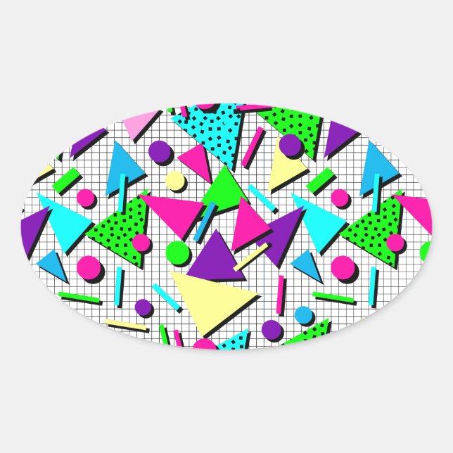 Pegatina Ovalada totalmente radical (Anverso)