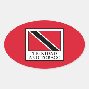 Pegatina Ovalada Trinidad y Tabago