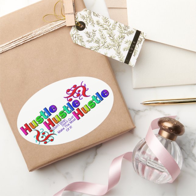 Pegatina Ovalada Triple tiempo (Regalar)