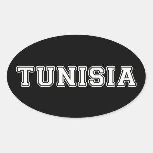 Pegatina Ovalada Túnez