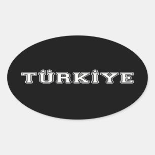Pegatina Ovalada Türkiye