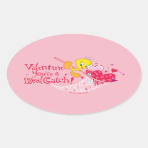 Pegatina Ovalada TWEETY™ - ¡Eres una verdadera captura