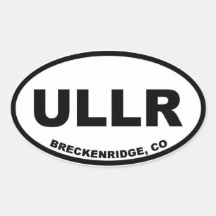 Pegatina Ovalada ULLR Breckenridge